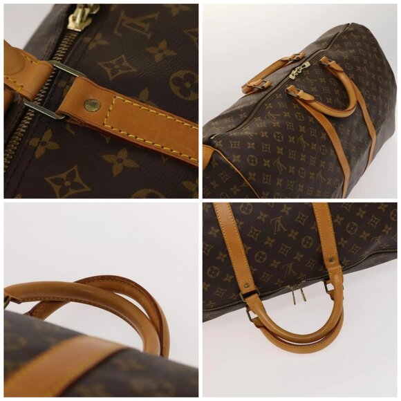 LOUIS VUITTON Monogram Keepall Bandouliere 55 Boston Bag M41414 LV Auth 119520 - Picture 16 of 16